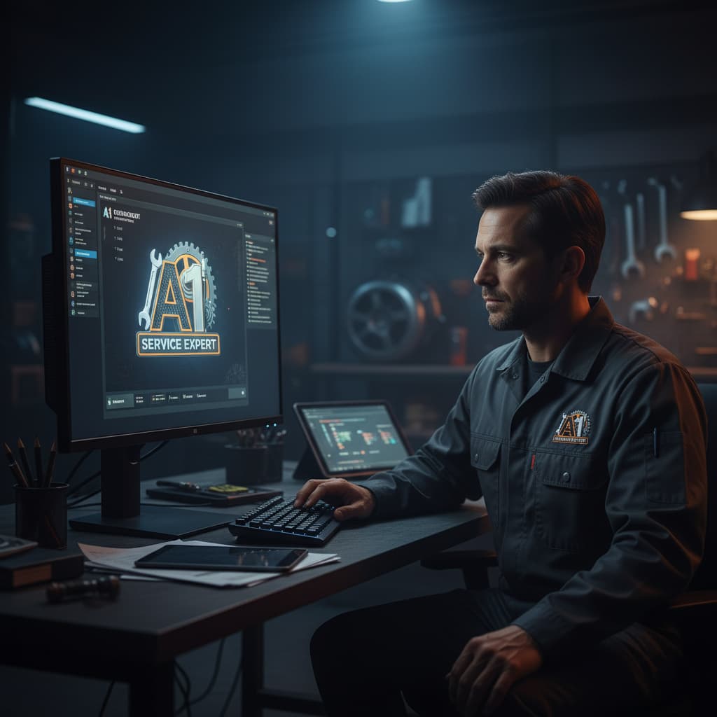 A1 Service Expert professional diagnostic equipment and branding